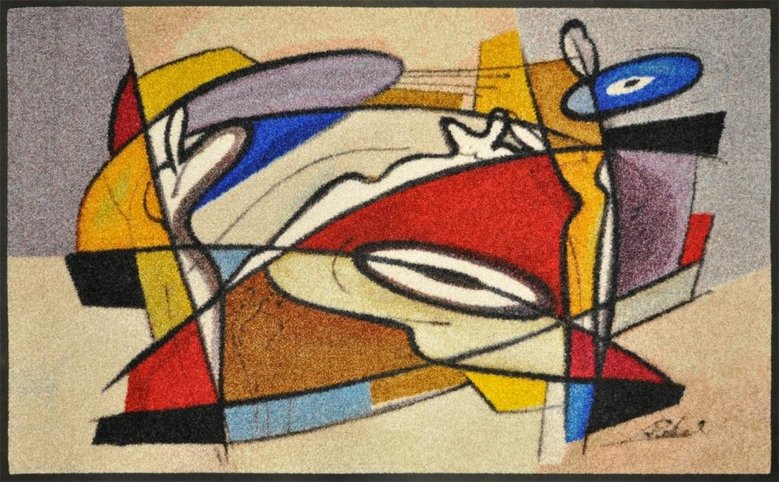 washable walk-in mat - steady composition - 75x120cm