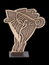 scuklpture bronze Alfred Gockel
